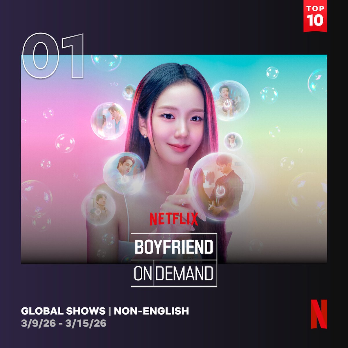 JisooDiorMuse's tweet photo. Actress JISOO PAK

#1 on Netflix Global (non-English)

FUNdex’s Top10 TV-OTT drama/performers  BuzzWorthiness: 

Performers:
#1 #JISOO 10.46% 

Dramas: 
#1 #BoyfriendOnDemand 25.60%

Overall:
#1 #BoyfriendOnDemand 8.31% https://t.co/CHwRTK2eRe