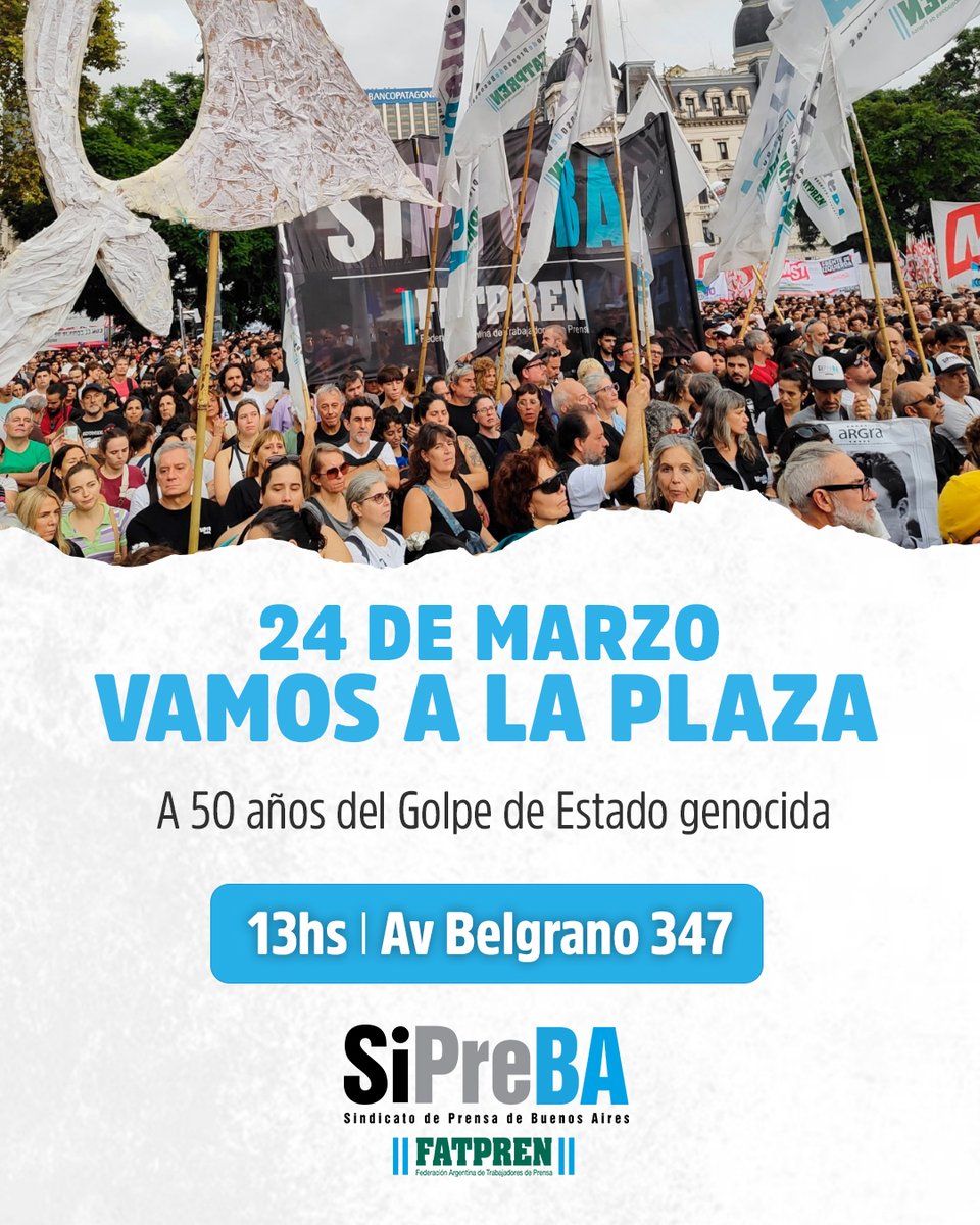 SiPreBA - Sindicato de Prensa de Buenos Aires tweet media