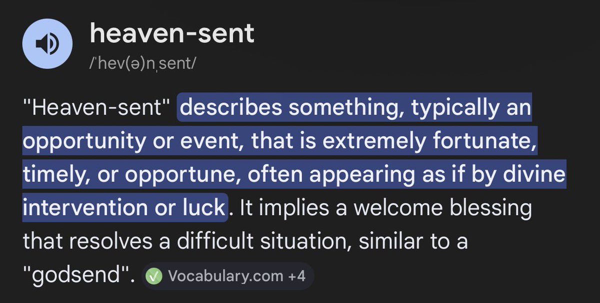This isn’t about implicit intention, it’s about explicit definition and impact. 

No one is arguing that Donald, Jeffrey, and Adolf weren’t “created by God.” They’re telling you that’s not what heaven-sent means. 

Jesus Christ, how embarrassing.
