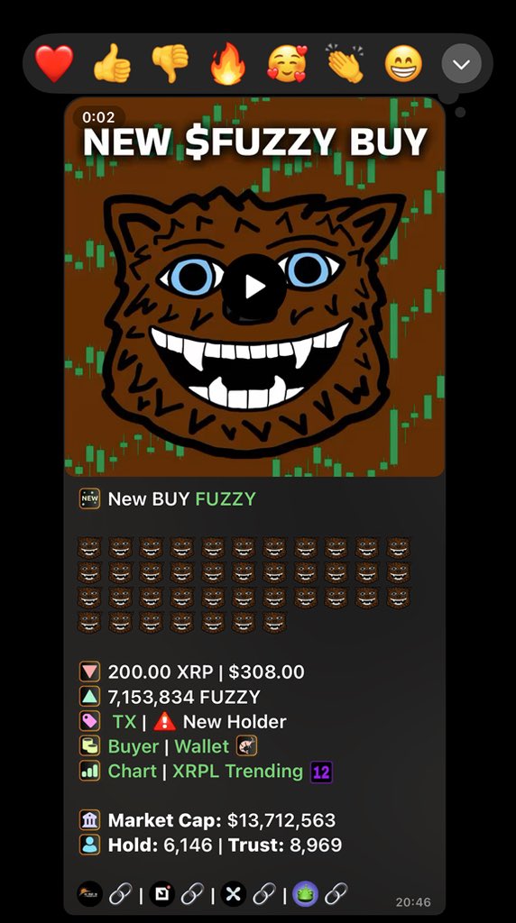 xrpdenX's tweet photo. Can’t lie… I keep telling myself “this is the last $FUZZY buy” and then boom - another one 😭😭 At this point I’m not even chasing $FUZZY … it’s pulling me in 🧲😂😂❤️ https://t.co/tFYXNQdnef