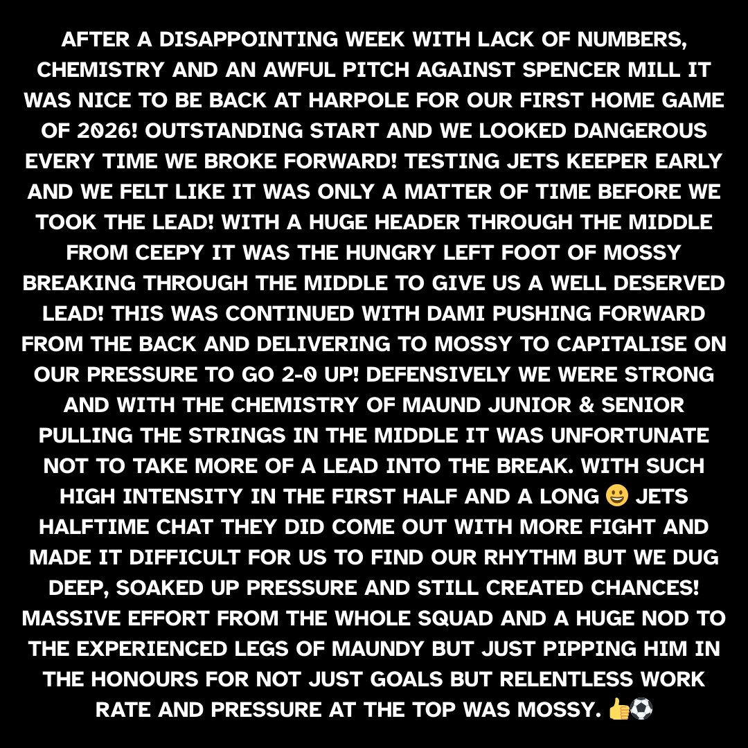 Harpole FC tweet media