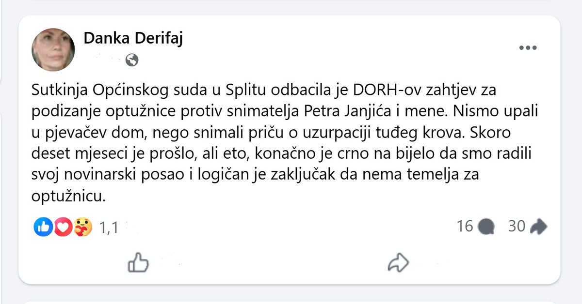 O pravosuđu da ti pričam rode...🥴