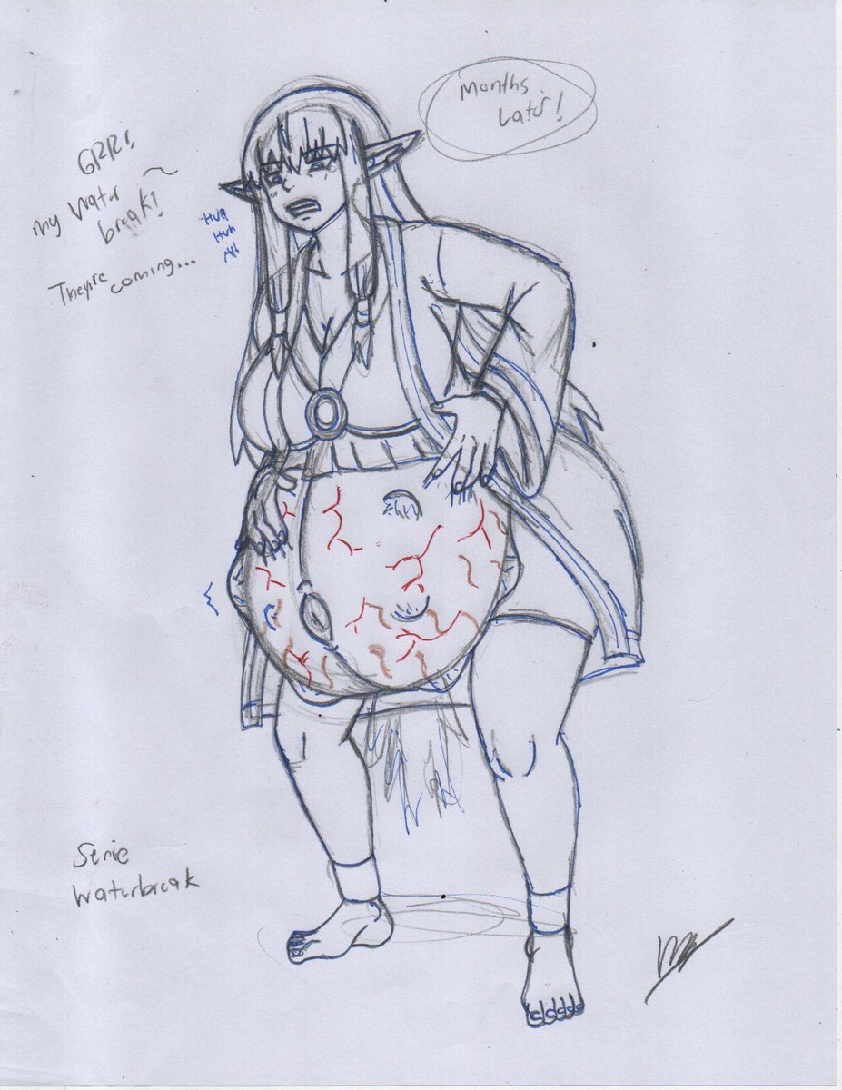 I made this sketch yesterday...
Another preggo Serie Sketch
A spell to get pregnant 👀