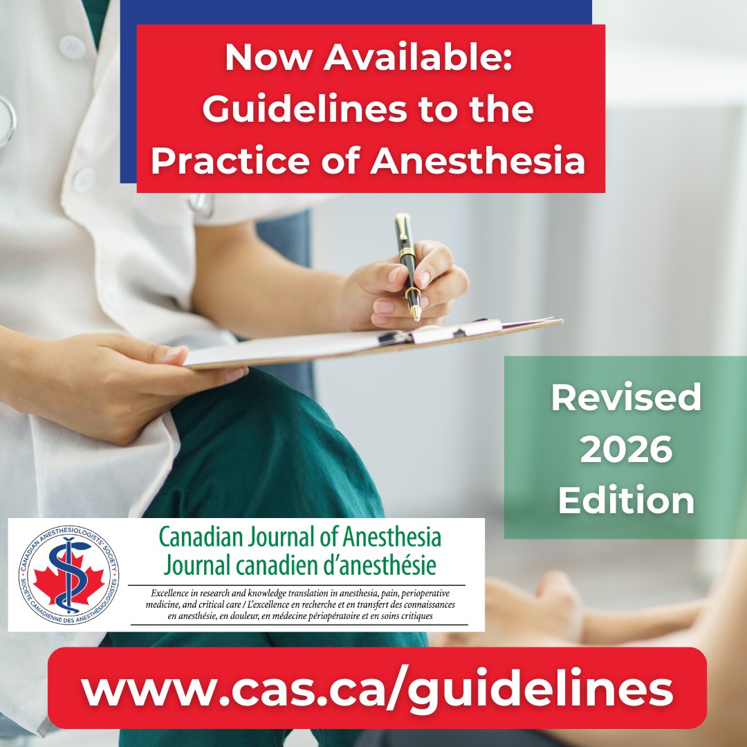Canadian Anesthesiologists' Society tweet media