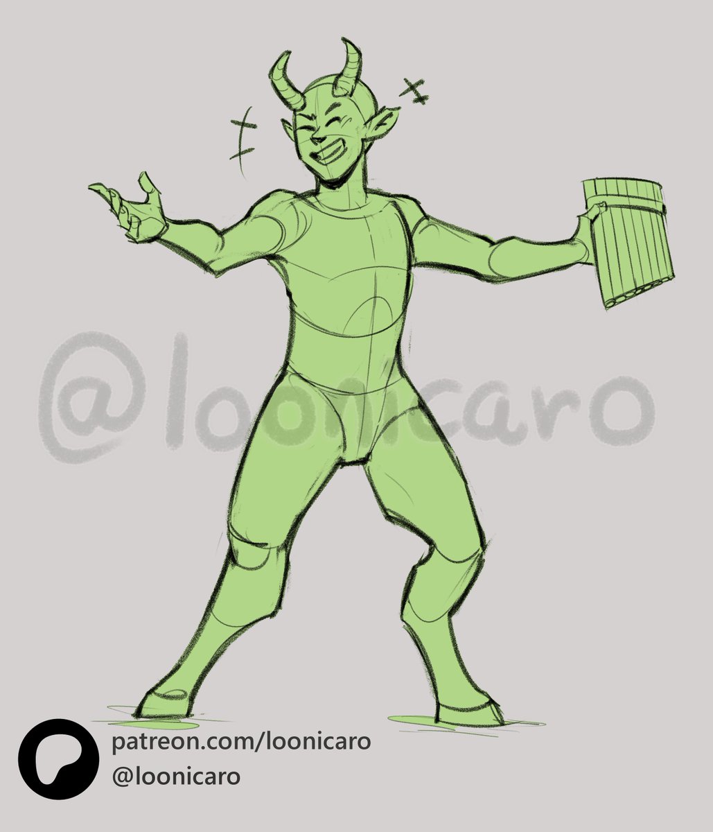 Loonicaro - art studies and pose reference tweet media