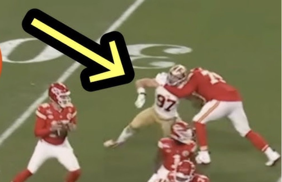 Nick Bosa Was Held tweet media