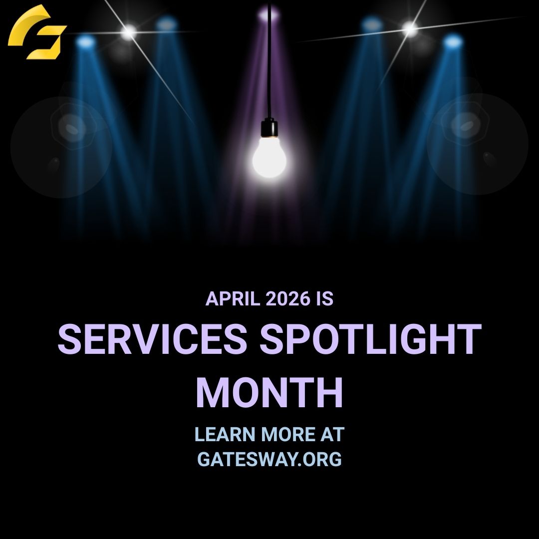 Welcome to Services Spotlight Month! 🌟
April shows HOW we empower adults with I/DD. We'll spotlight housing, employment, life skills, healthcare, resources &amp; more. Real services. Real impact. Let's go! 💙
#Gatesway #ServicesSpotlight #IDD