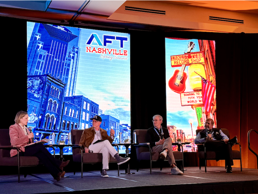 wmagency's tweet photo. Live from #AFTSpring Summit, Lee Farabaugh hosted an insightful panel with Charles Potts and FINTOP's John Philpot and Joe Maxwell about the changes in investing, AI-enabled fraud, and the challenges banks face when every solution provider has their own agents. https://t.co/dcx75ai29z