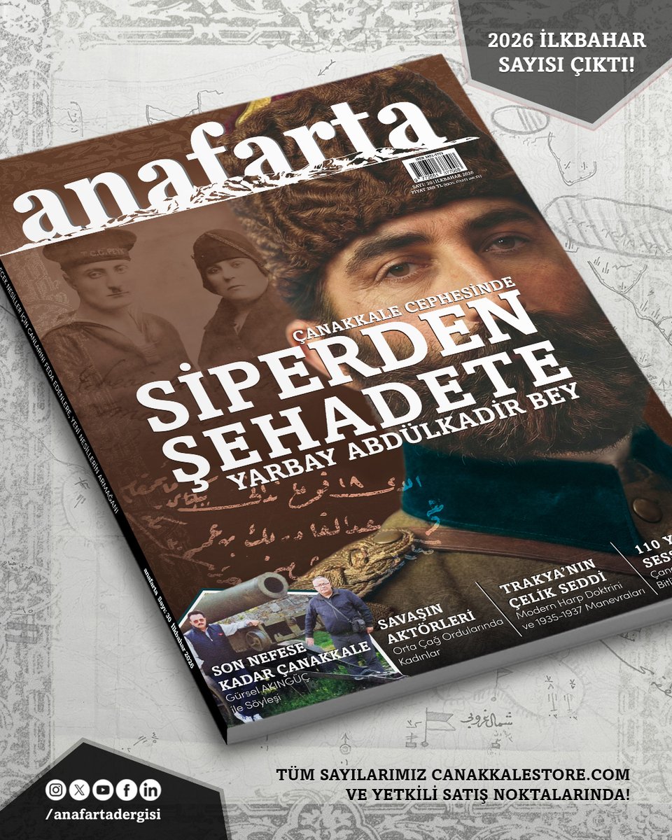anafartadergisi's tweet photo. Anafarta'nın 30’uncu Sayısı Yayında!

Yayımladığı her sayıyla literatüre yeni çalışmalar kazandırmayı hedefleyen popüler askerî tarih dergisi Anafarta 30’uncu sayısına ulaştı! https://t.co/U22BrWRK3a