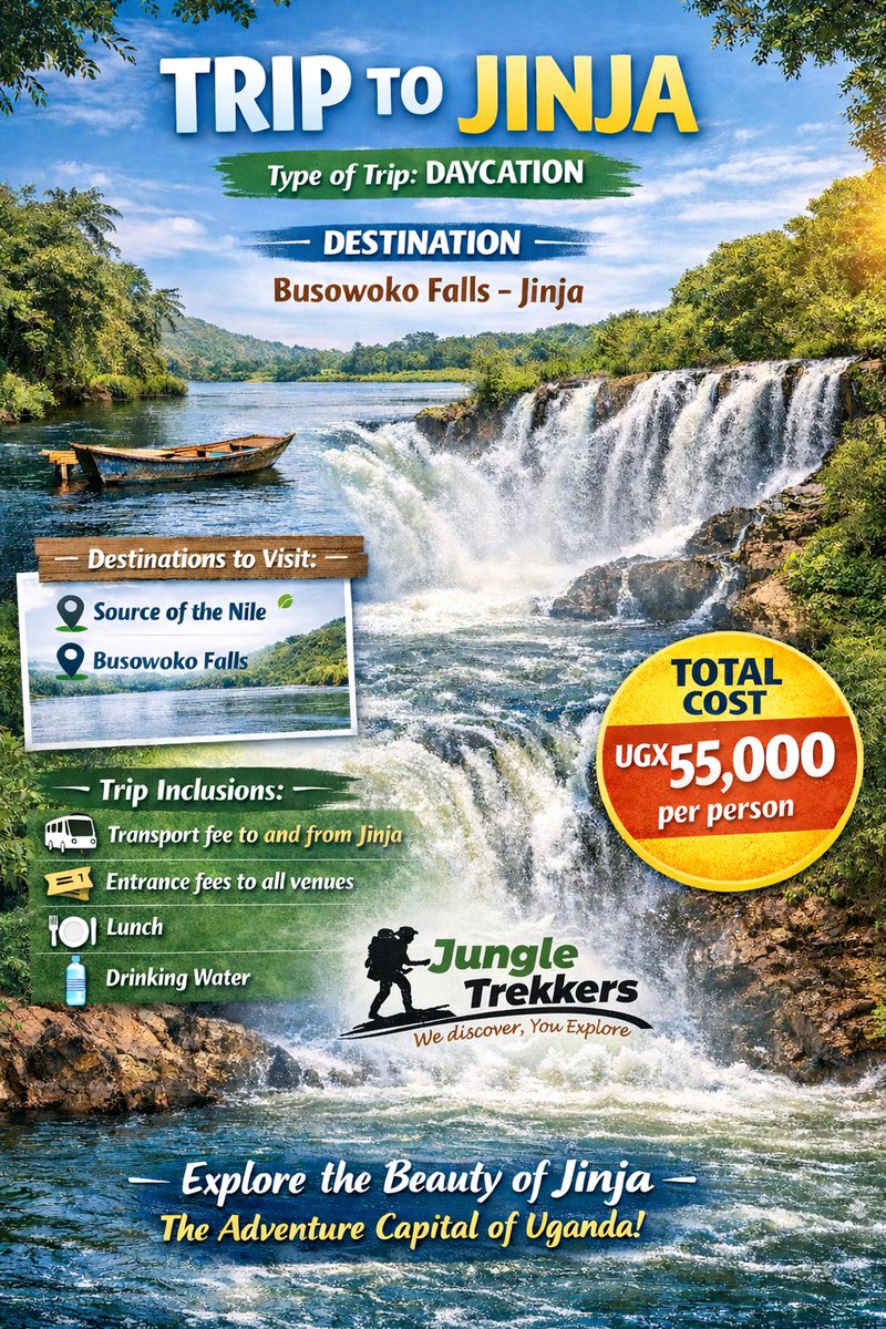 Sometimes all you need is water sounds, nature views, and a break from routine. 🌊

Let’s explore Jinja together, memories guaranteed.

Your adventure starts at UGX 55K only.

Who are you bringing along? 👇
#ExploreThePearl #TravelWithUs