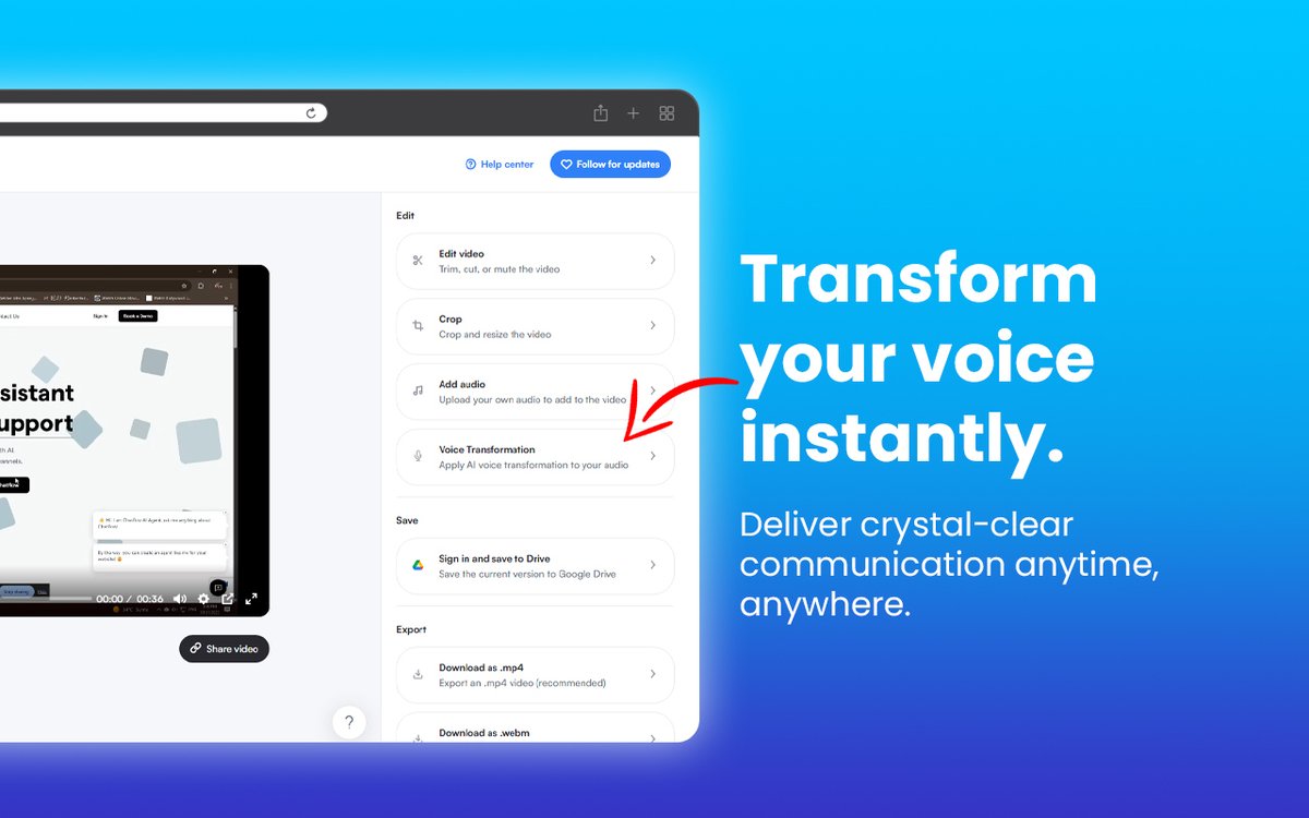 UseCadenceNow's tweet photo. Record once. Fix the voice. Keep moving.

Cadence helps turn rough audio into something clearer, sharper, and easier to share without wasting time on retakes.

#Cadence #AIaudio #ScreenRecorder https://t.co/y7K6Qpfjxi