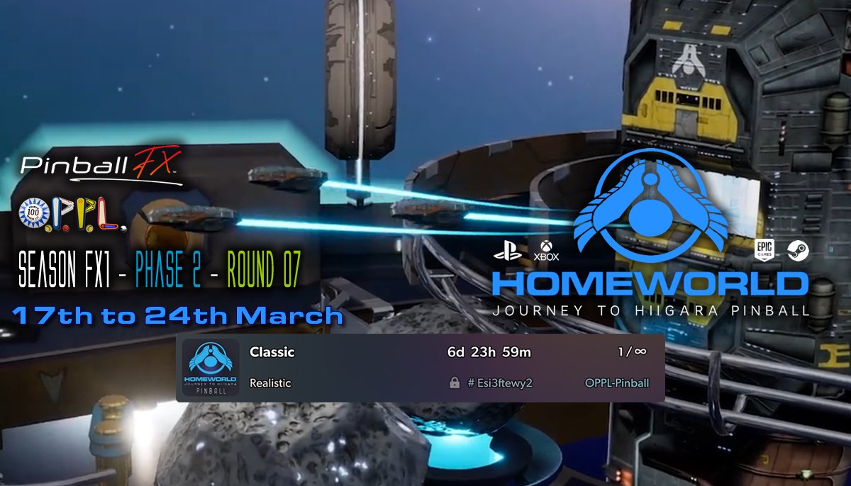 psnpinball's tweet photo. Kharak has been destroyed, perhaps two rampaging monsters were the culprits - so we start the arduous journey home to Hiigara

Homeworld: Journey to Hiigara is now up &amp; ready to play for round 7

Tournament Id: ESi3ftewy2
Password: fxagogo

Good luck!

#OPPL #PinballFX #Homeworld https://t.co/coSSyesRoL