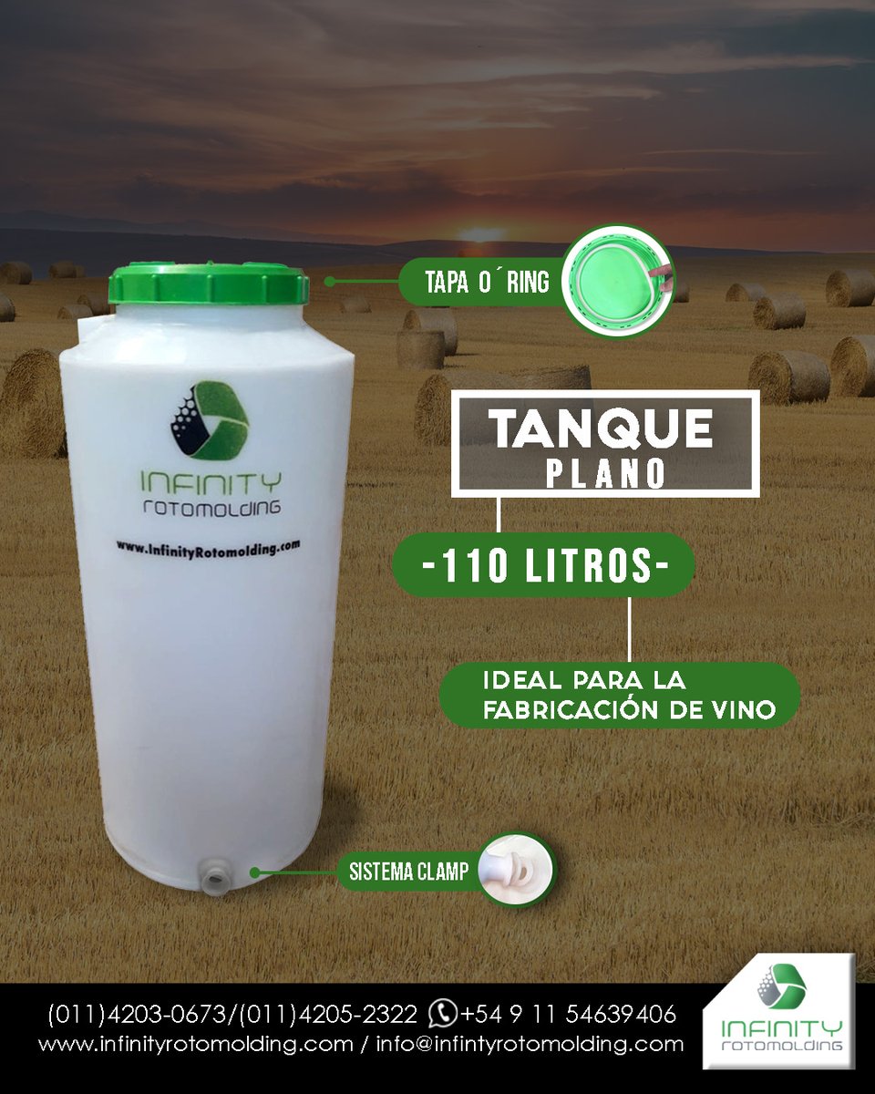 INFINITY_ARGEN's tweet photo. 💪Solo en INFINITY vas a encontrar tanques que se adapten a tus necesidades!

💻Visitá nuestra Página Web y mirá todo lo que tenemos para tu industria!
#infinityrotomolding
#tanques #TanquesDeAlmacenamiento #tanqueplano #sistemaclamp #almacenamiento https://t.co/lTTkRQB4jZ