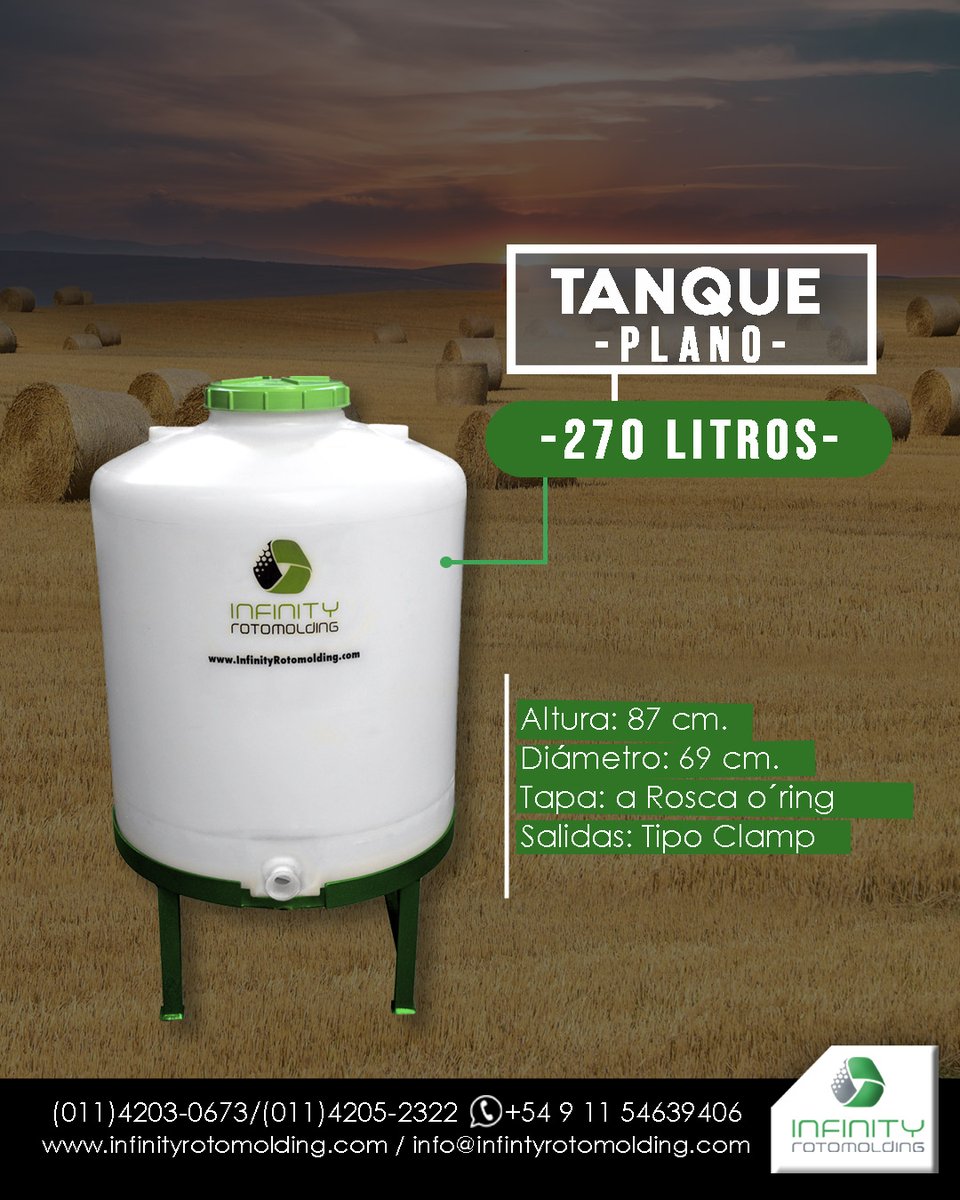 INFINITY_ARGEN's tweet photo. 💪Solo en INFINITY vas a encontrar tanques que se adapten a tus necesidades!

💻Visitá nuestra Página Web y mirá todo lo que tenemos para tu industria!
#infinityrotomolding
#tanques #TanquesDeAlmacenamiento #tanqueplano #sistemaclamp #almacenamiento https://t.co/lTTkRQB4jZ