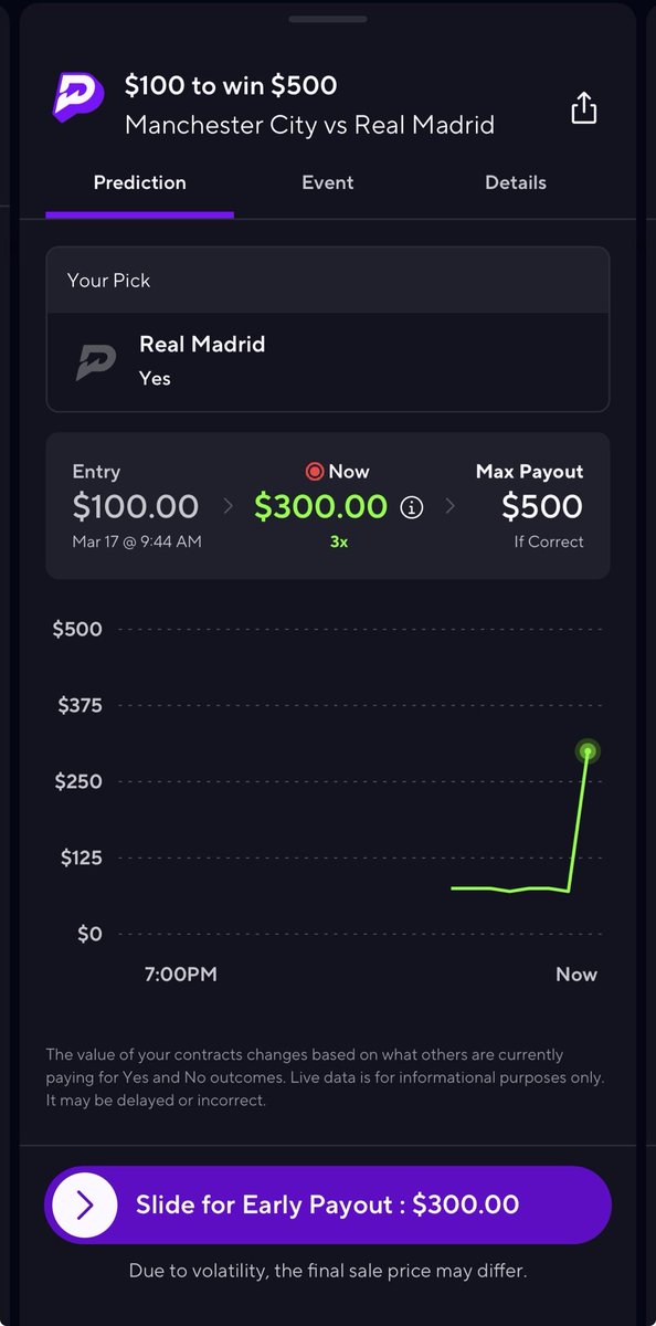 PropV8's tweet photo. Took a last minute risk…paying off so far. Man City down to 10 men…early red card…just need @realmadrid to do their thing. https://t.co/03EOCeiNbm