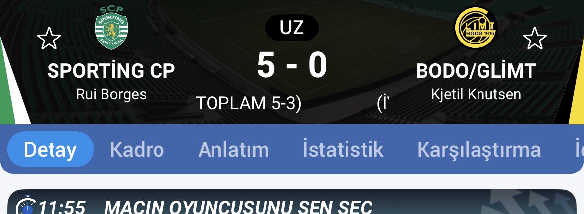 Bodo glimt için üzücü sonuç