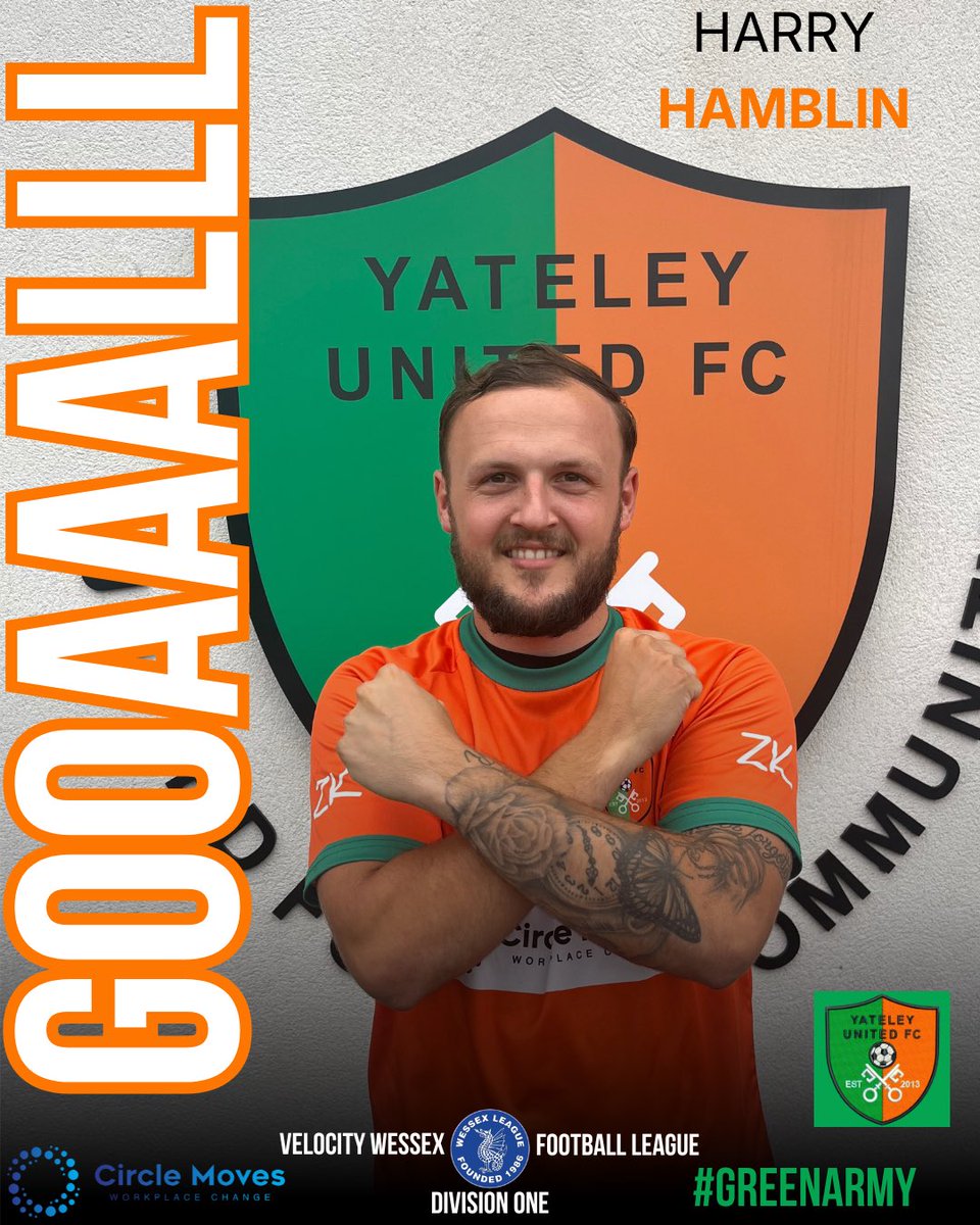 YateleyUtdFC's tweet photo. ⏱️ 41’ GOOOOAAALLLLLL 

🔵 @AmesburyFc 2-2 @YateleyUtdFC 🟠

HAMBLIN! JOSH SMITH DRIVES ONE WHICH DEFLECTS OFF HAMBLIN &amp; WE’RE LEVEL!

#YUFC 🗝️ | #GreenArmy 🟢 | #UnitedForTheCommunity 🟠 https://t.co/BHEddmJAw0
