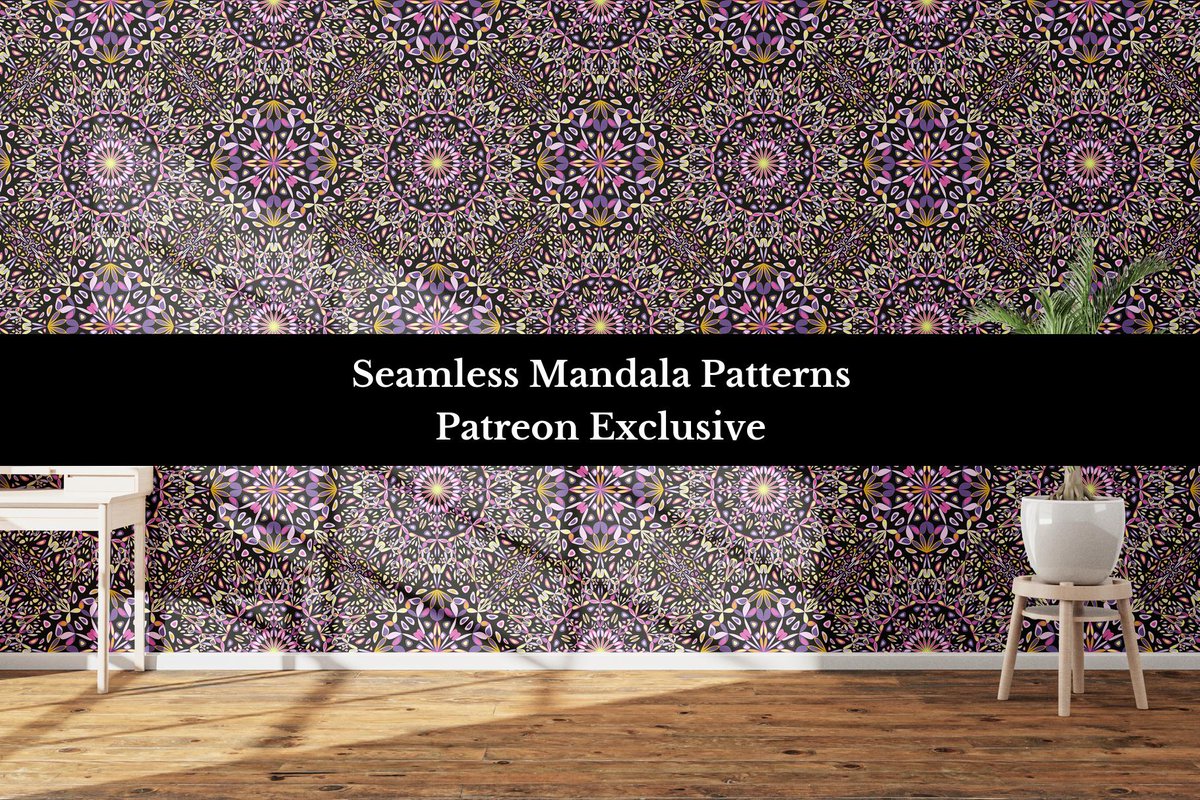 DavidZydd's tweet image. Mandala Seamless Patterns - digital download on Patreon: patreon.com/collection/188… #commercialuse #scrapbookpaper #seamlessmandala