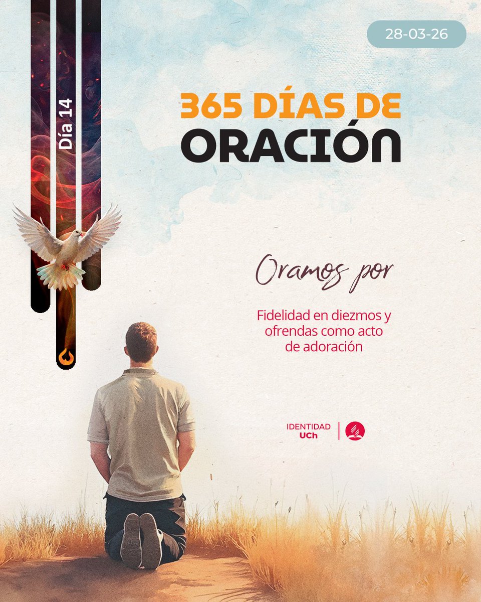 iasdchile's tweet image. 📨 Los diezmos y las ofrendas son una respuesta al cuidado constante de #Dios  🫶.
🙏 Oremos para que nuestra vida refleje #fidelidad, #gratitud  y una #adoración que nace del corazón.