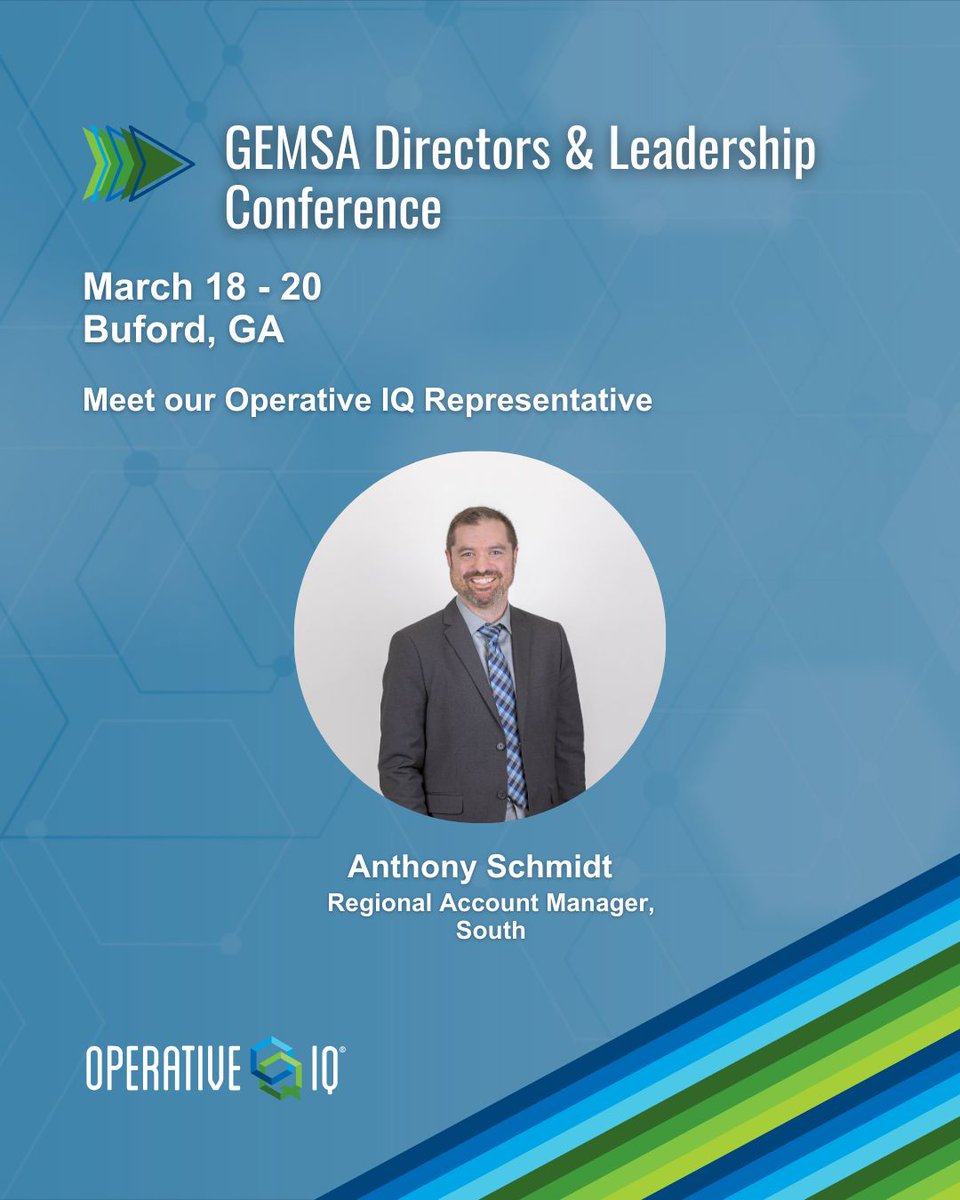 OperativeIQ's tweet photo. Headed to GEMSA tomorrow? We’ll see you there. 👀

Catch Anthony at Booth #21 and see how EMS and fire agencies are streamlining operations and staying response-ready.

Stop by or book a demo: https://t.co/9OMoy2P5IX 

#OperativeIQ #PublicSafety #FirstResponders #FireRescue #EMS #GEMSA #EmergencyServices #EMSLeadership