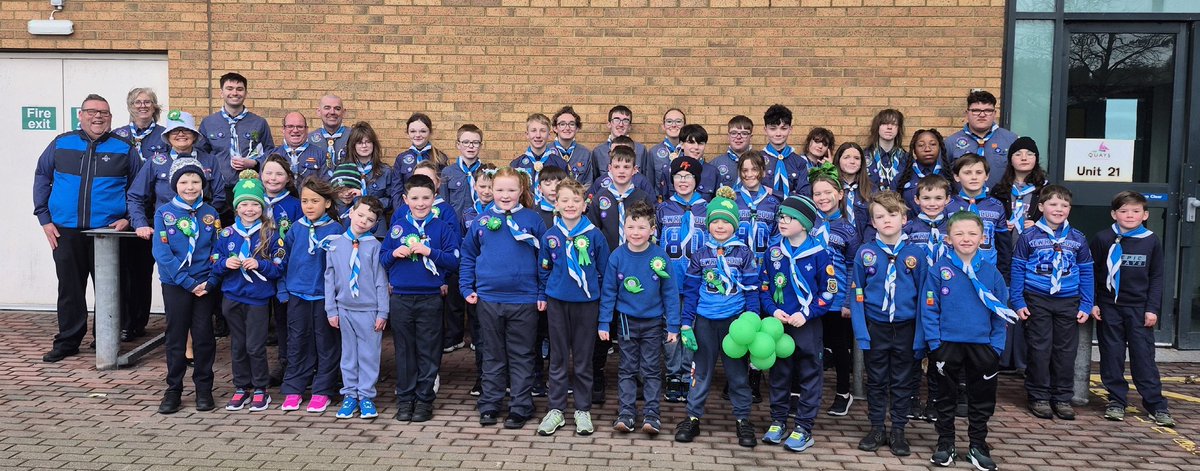 newryscouts's tweet photo. Our #Rovers #Venturers #Scouts #Cubs &amp; #Beavers took part in our annual St. Patrick's Day Parade in #Newry. Huge thanks to our #Scouters too.  #BePrepared #BiUllamh ☘️⚜️ #ScoutsDoStuff #StPatricksDay #LáFhéilePádraig #TeamOfUs #helpinghand #SnaG26 ☘️⚜️ https://t.co/OzzaNCtvlC