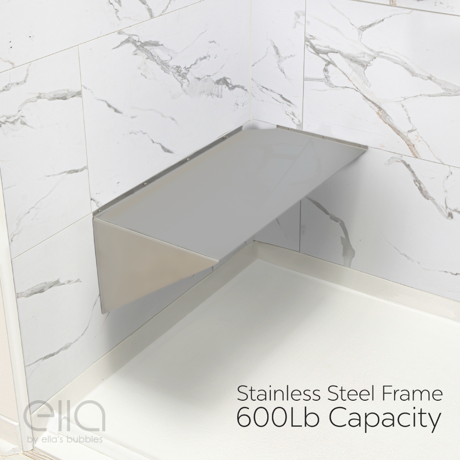 EllasBubbles's tweet photo. A beautiful shower should feel comfortable too.

Our Corner Shower Rectangular Seat adds a secure place to sit while keeping the space open and modern. It is wall mounted and space-saving, with a clean look that fits luxury bathrooms and everyday practicality.

Shop this seat and find more shower accessories and fixtures at https://t.co/u1ULbnrx6i
Call (800) 480-6850

#EllasBubbles #ShowerSeat #CornerShowerSeat #WallMountedSeat #AccessibleBathroom #BathroomSafety #AgingInPlace #UniversalDesign #ShowerAccessories #BathroomAccessories #BathroomRemodel #BathroomRenovation #ModernBathroom #LuxuryBathroom #HomeImprovement #SafeBathing #MobilityFriendly #ContractorLife #BathroomDesign #BathroomInspo