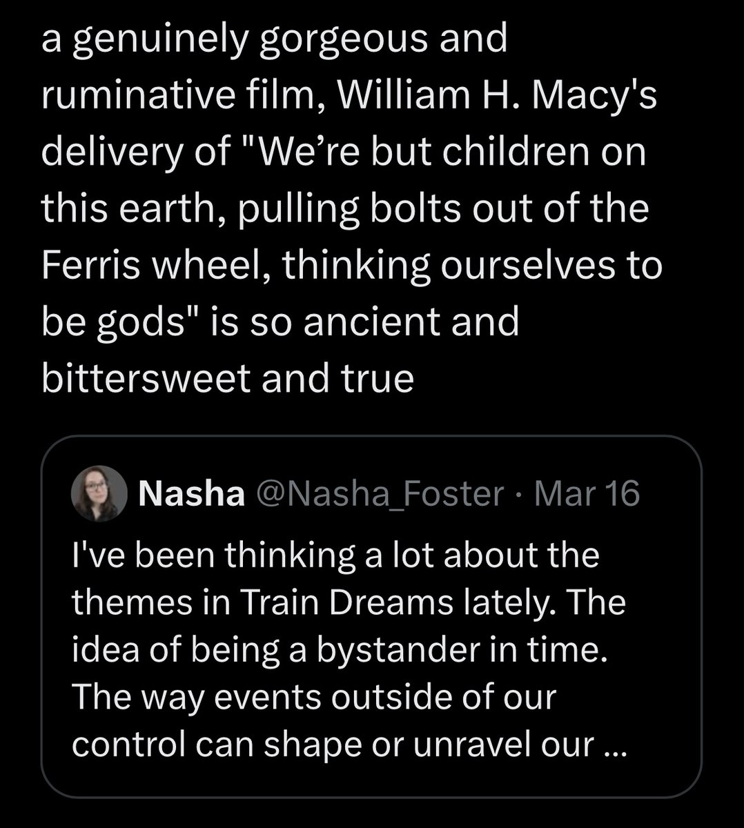 Wtf is this trash. Nobody in the novella speaks in these Malick-isms.