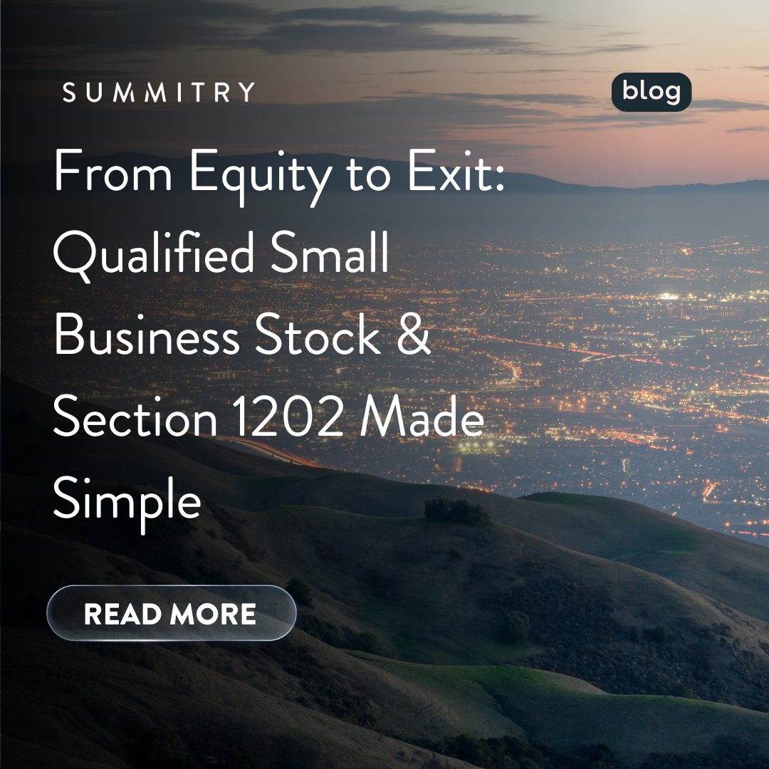A startup exit can be life changing. It can also trigger a large tax bill.

Qualified Small Business Stock (QSBS) may allow eligible shareholders to exclude federal capital gains taxes on qualifying shares.

Our latest blog explains the key rules to know:
hubs.ly/Q047dg-N0