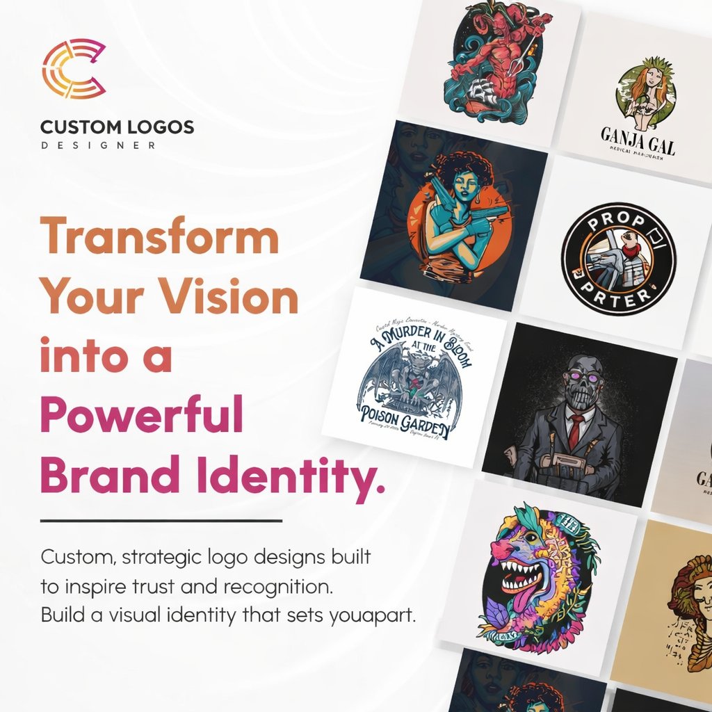 customlogosD's tweet photo. Transform your ideas into a powerful brand identity with our custom logo designs.
Start your brand journey today! Contact: 312 586 9333
Our Website: https://t.co/YfOZv3K13I
#customlogosdesigner #LogoDesign #BrandIdentity #CustomLogos #GraphicDesign #Branding #CreativeDesign https://t.co/AOVMbpLuCA