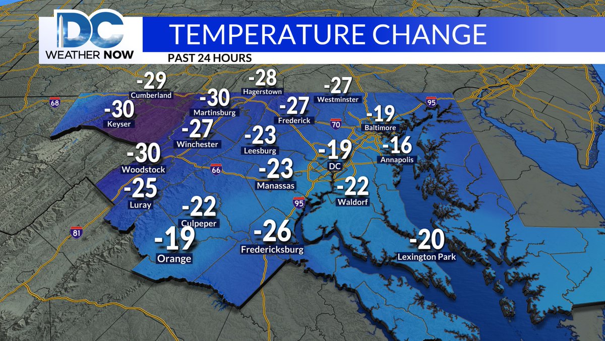 WeatherJackie's tweet image. 4:30pm Tuesday: A 20-30 degree drop from this time yesterday, PLUS, the wind is making it feel like it is in the 20s to lower 30s for most. #LayerUp