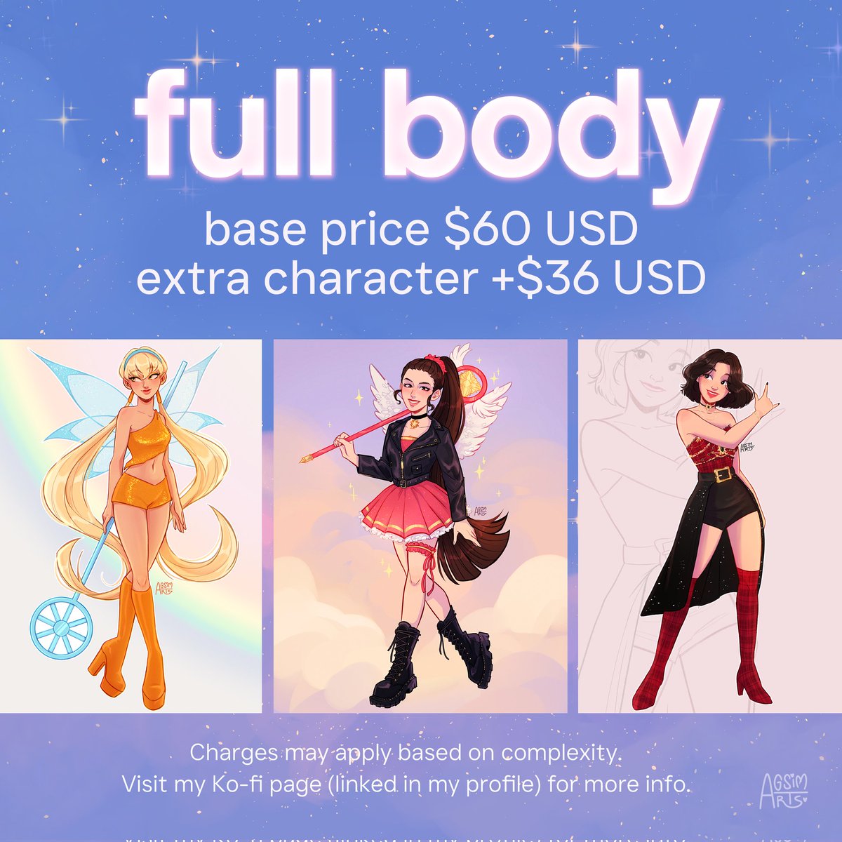 I'm opening commissions once again 💘✨️ 

DM me if you're interested or have any questions, thank youu💖

🩷 and 🔁 are very appreciated!

#commissionsopen #commissions #opencommissions