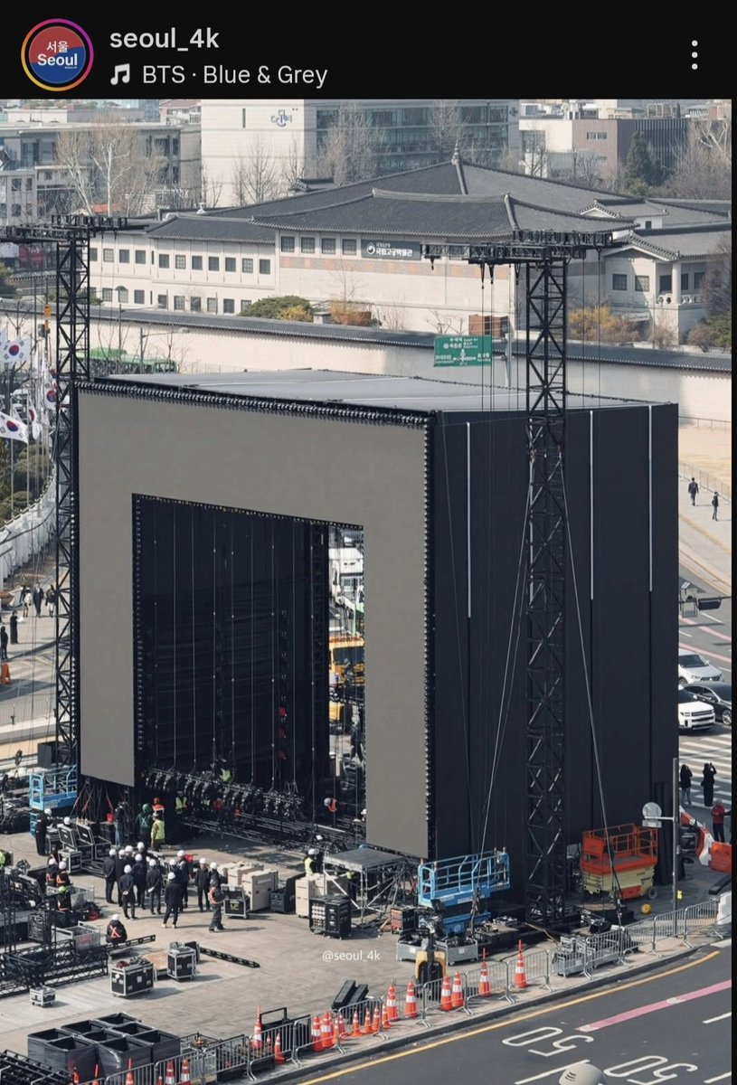 7btsfilmout's tweet photo. The stage has taken shape ready for BTS THE COMEBACK LIVE ARIRANG
It's huge!
#BTS_GwanghwamunSquare
#BTSLiveonNetflix
#BTSLIVE
#ARIRANGISCOMING
#BTSReturns #BTS_ARIRANG #방탄소년단_아리랑 #BTS #방탄소년단 #아포방포 #아미
BTS IN GWANGHWAMUN SQUARE https://t.co/i6QfEMz7PD https://t.co/n42Oq6f1gU