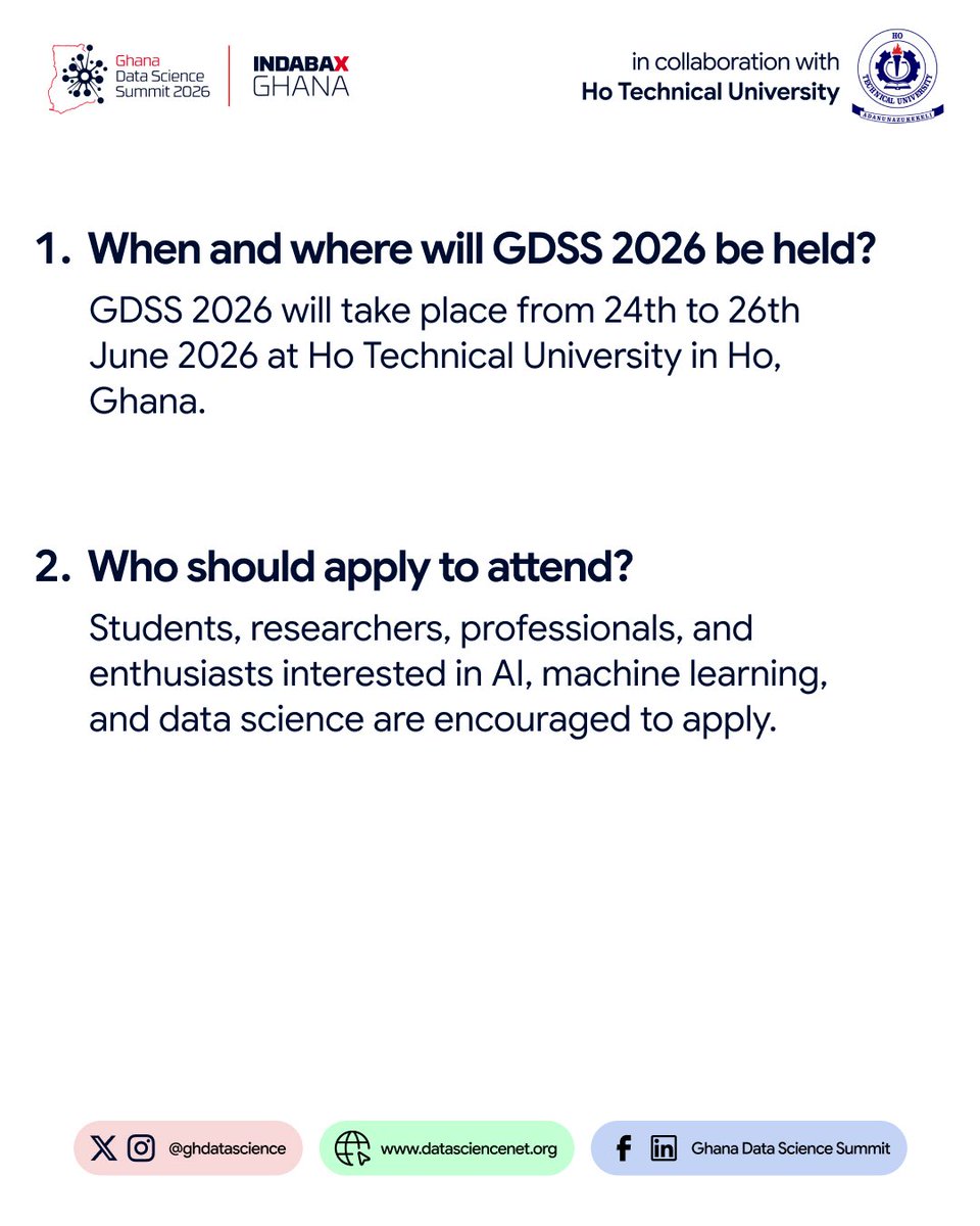 Ghana Data Science Summit (IndabaX Ghana) tweet media