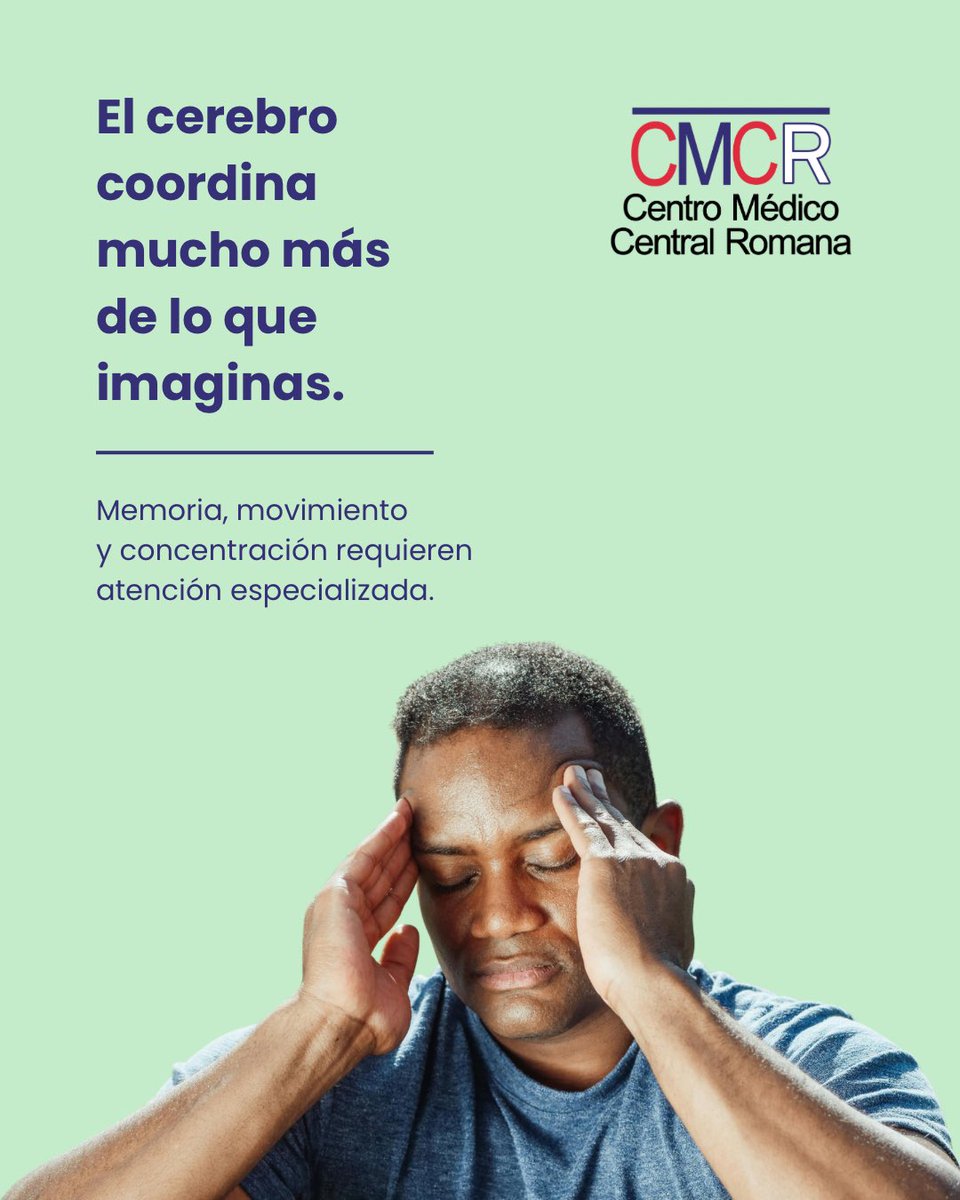 Detrás de cada recuerdo, decisión y movimiento está tu cerebro.

Cuidar tus hábitos y acudir a atención médica especializada cuando sea necesario puede marcar la diferencia para tu salud neurológica.

#CentroMedicoCentralRomana #HospitalCentralRomana #SaludyBienestarCR