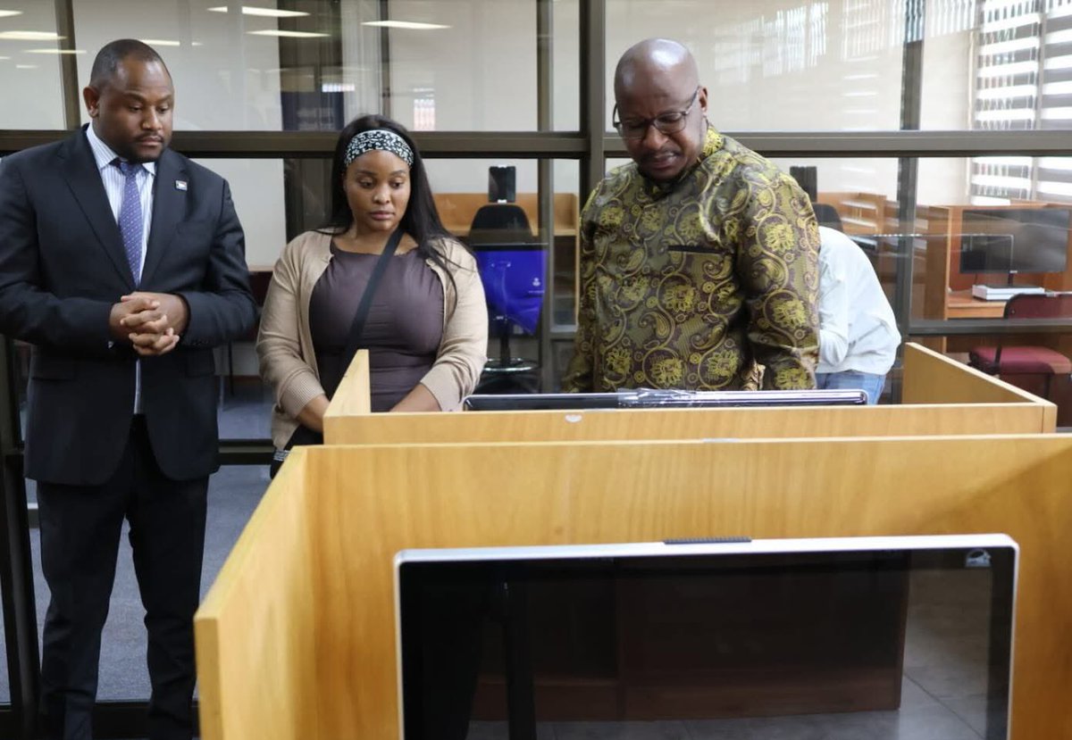 GautengSACR's tweet photo. The Executive Mayor of @city_mogale Cllr. @MayorSele welcomed this state-of-the-art, technology-enabled library – bringing real opportunities closer to the people of Kagiso.

#LibraryWeek
#HumanRightsMonth2026
#GrowingGautengTogether https://t.co/OWU6CYQJU5