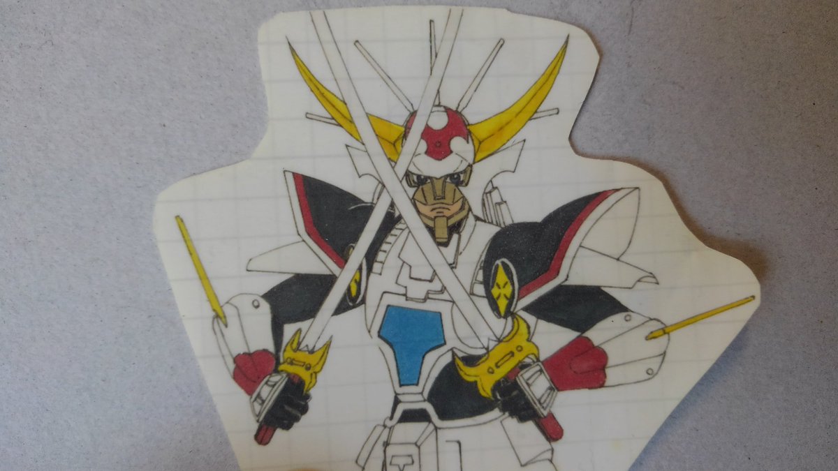 覇皇帝の鎧（凱）を描いたので、過去に描いた輝煌帝を再放送。
どれも似たような感じの絵ですね。