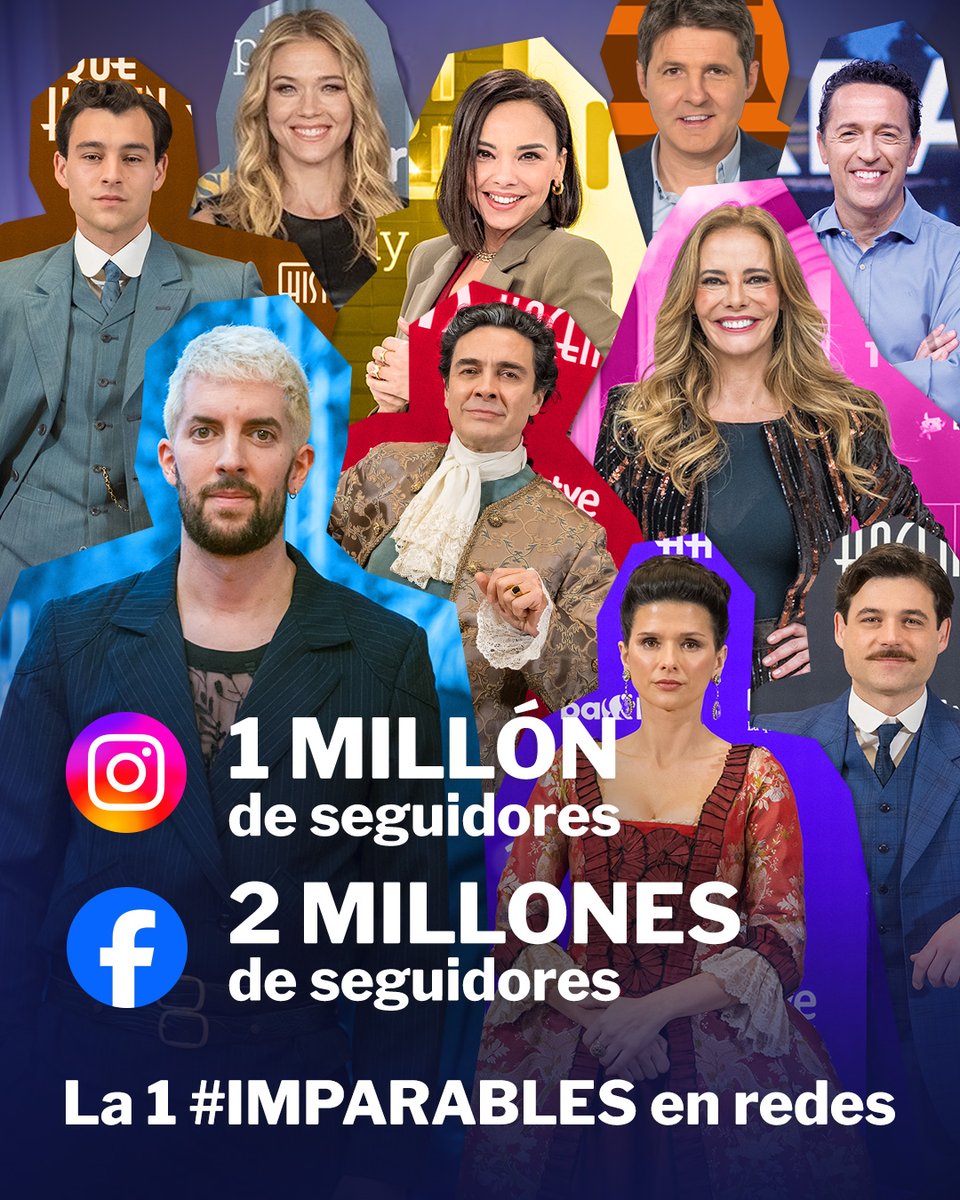 RTVE_Com's tweet photo. Cada día sois más quienes nos seguís en nuestras redes 💞

Un millón de seguidores en Instagram y dos millones en Facebook. Gracias por formar parte de la comunidad de @La1_tve  y acompañarnos cada día.

Nos hacéis #IMPARABLES 😍 https://t.co/ipfiHPRogz