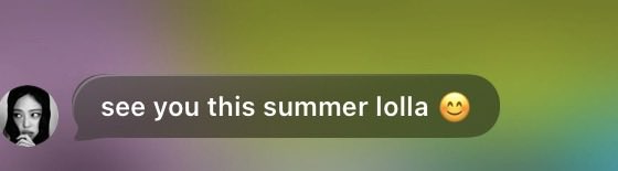 JENNIE IG UPDATE 

See you this summer lolla 😊