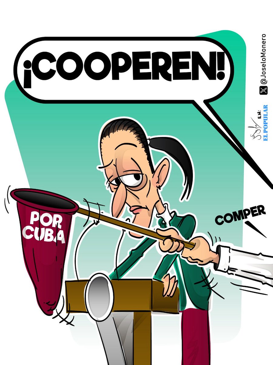 🇨🇺 Cómo hacerte presente, sin decir que te gusta estar presente… 🤭

👉🏼 Sobre esto el cartón de <a href="/Joselomonero/">Joselo Monero</a> 

elpopular.mx/secciones/naci…