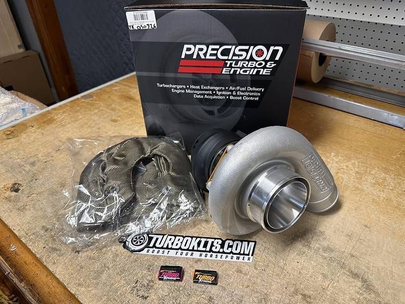 Another 6466 Next Gen on the way out. This one sporting the T51R mod, Extreme Black coating on the turbine housing and a Turbo Blanket to keep all the heat spooling the turbo! - turbokits.com/precision-6466…