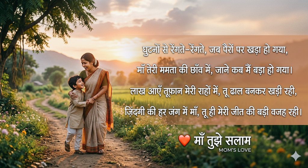 sunilku20403616's tweet photo. दुनिया की हर किताब छोटी पड़ जाए जिसके बलिदान के आगे, वो ईश्वर का साक्षात् रूप और सबसे निडर योद्धा केवल 'माँ' ही है। ❤️
#Maa #MotherLove #UnconditionalLove #MothersDay2026 #MomLife #Mama #BestMom #MotherhoodUnplugged #MomsOfInstagram #MyQueen
#ViralPost #Emotional #RealHero #LoveYouMaa #HeartTouching #FamilyFirst #MothersBlessing #TrendingReels #ExplorePage