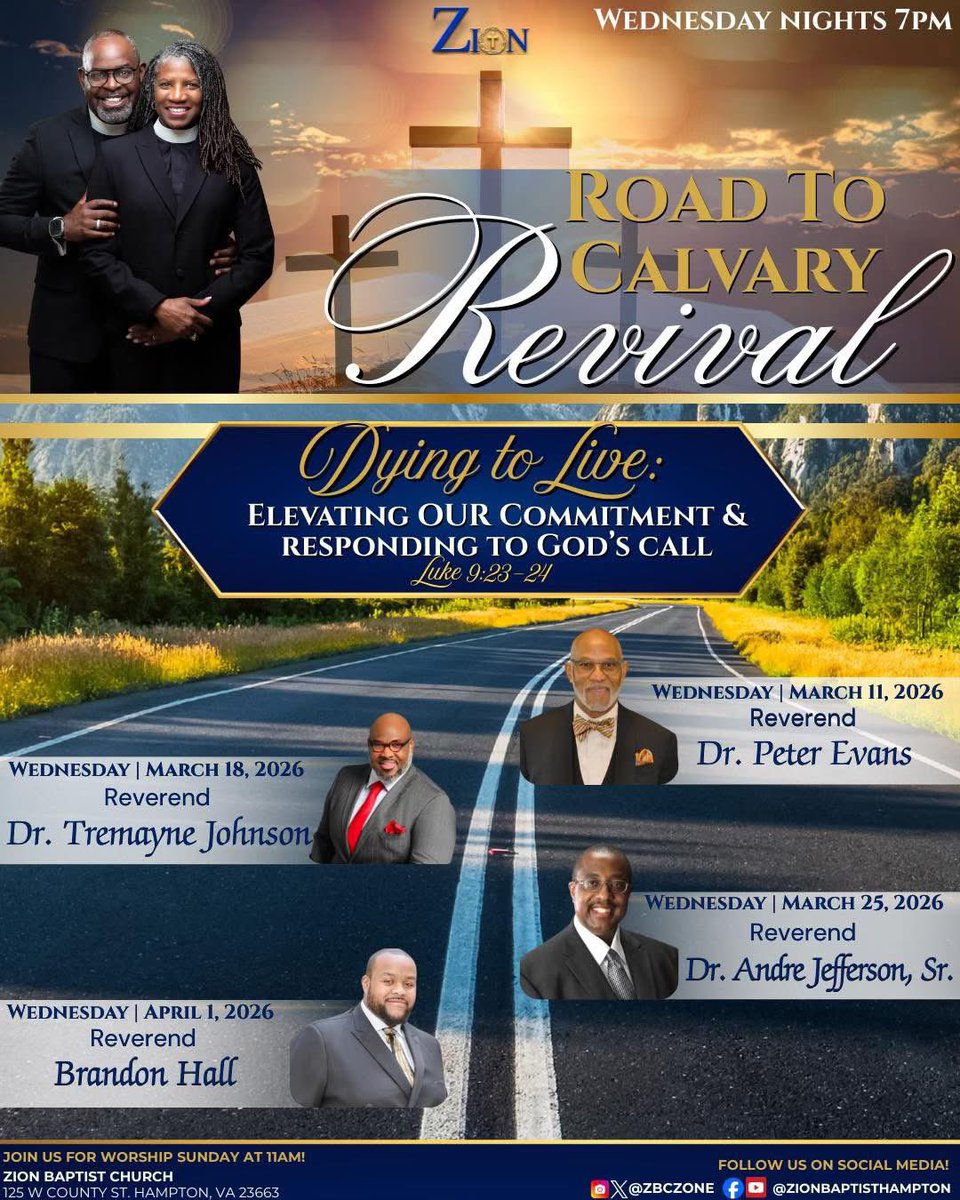 Join us as we Worship with Bishop-Designate Joshua King, and the Zion Baptist Church, Hampton, Virginia. Our Senior Pastor will be the Guest Revivalist and Our Church Family will be serving. We hope that you will meet us there for this God Encounter. It takes place Tomorrow <a href="/7pm/">Huong Le</a>