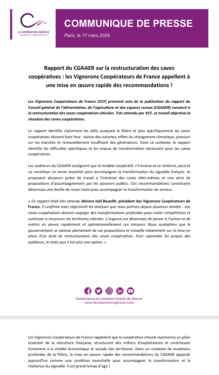 La Coopération Agricole - Vignerons Coopérateurs tweet media
