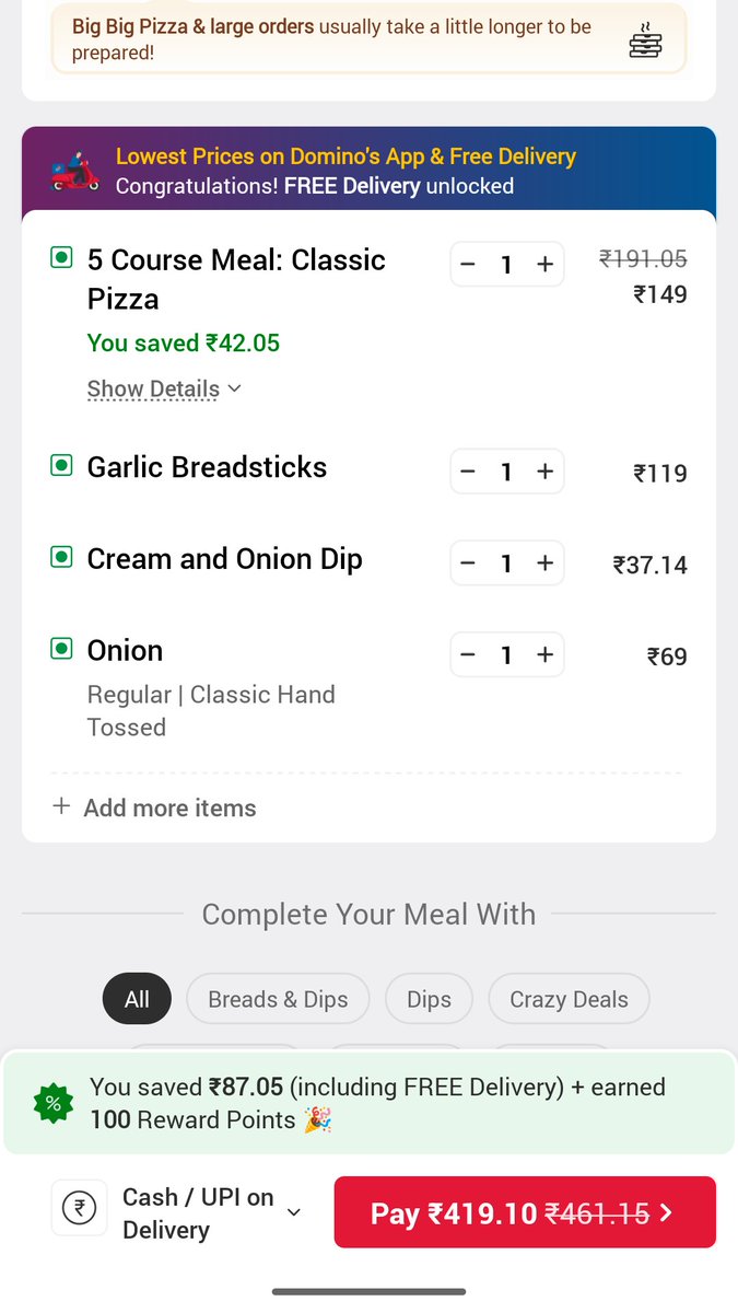 arunkumarkable's tweet photo. @dominos_india @dominos I know I'm poor in math, your app is even poorer than me. How did you get that sub-total? https://t.co/b0RghWeWDs