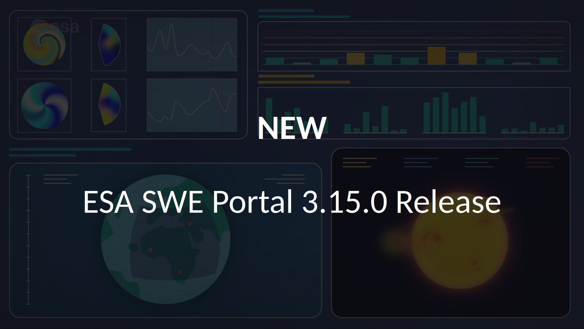 esaspaceweather's tweet photo. 🚨NEW RELEASE🚨

The ESA #SpaceWeather Portal version 3.15.0 was released on 5 March 2026 with 🆕and updated products and tools 🧑‍🔧

We will take you through the✨highlights in the following weeks, in the meantime take a look for yourself!👇
🌐https://t.co/dOWKaAIFIu

#SpaceSafety