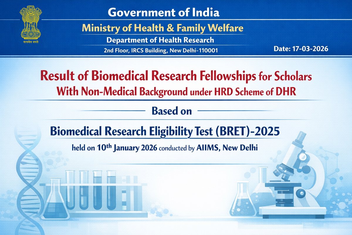 Department of Health Research, MoHFW tweet media