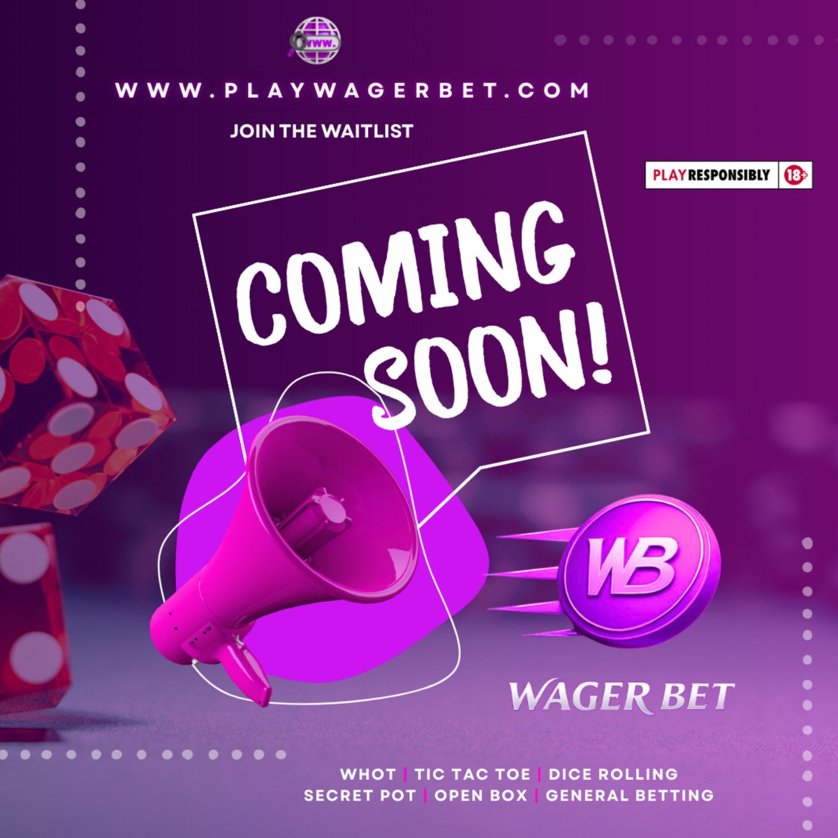 Wagerbet_games's tweet photo. Coming soon – the games are loading, the pots are filling, the wins are calling! Get ready to play, wager, and win big. Join the waitlist now  – the ride is about to get exciting!
https://t.co/qrZa7mnPji
#WagerBet #P2PGaming #BetToEarn #ComingSoon #WinRealCash https://t.co/TXRKG5fw66