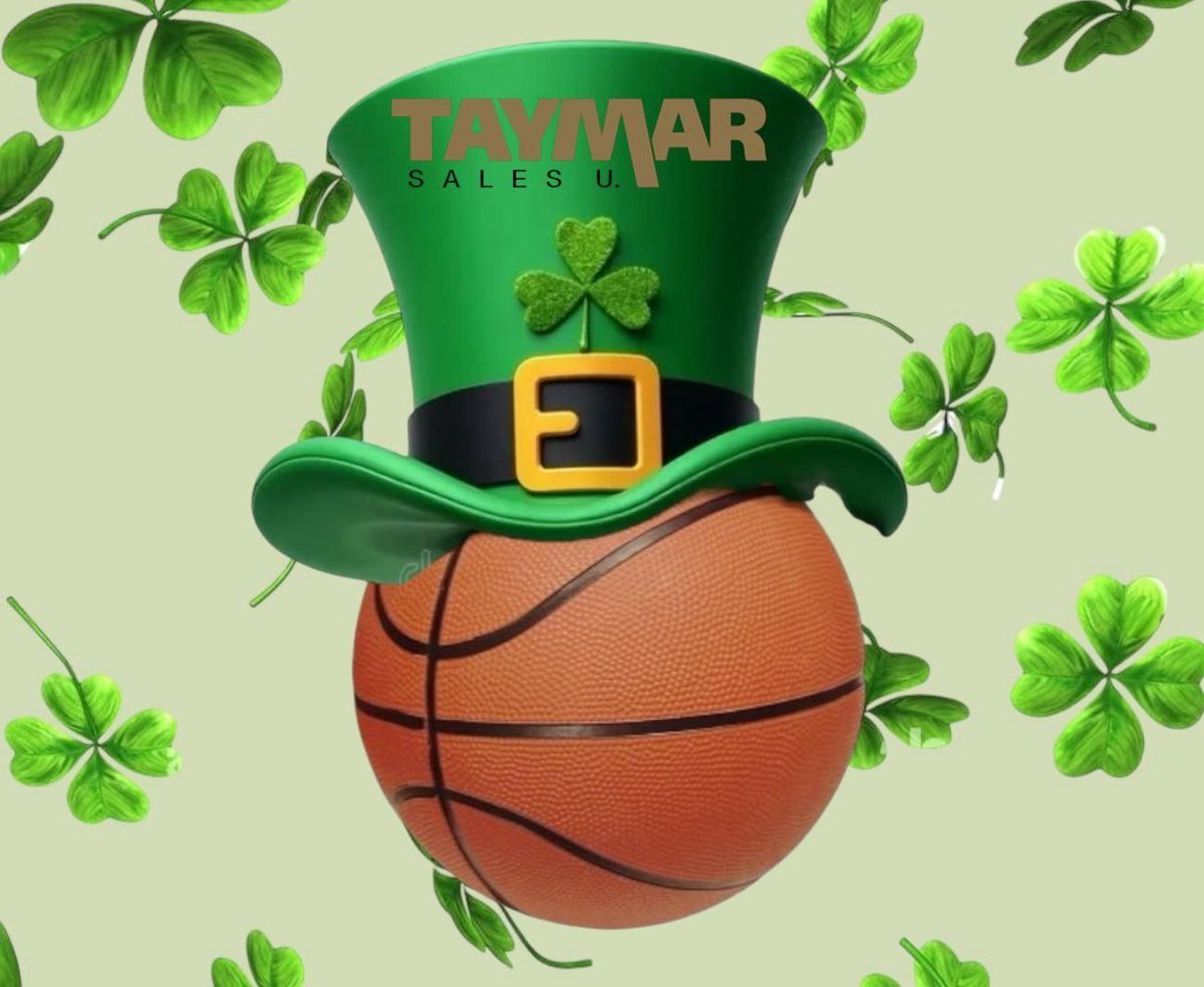 Taymarsalesu's tweet photo. 🍀🏀 Brackets 🤝 Luck
Because sometimes you need more than analytics in March.  Happy St. Patrick's Day!

#MarchMadness #TeamTaymar https://t.co/kJ4MxtpgbQ
