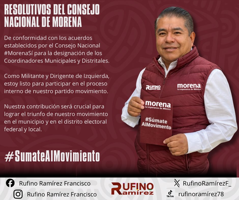 Unidos por un futuro digno para todos, todas y todes, Unidos por un Mejor Huixquilucan. ¡Hagamos posible el cambio!  #RufinoRamirez #Huixquilucan