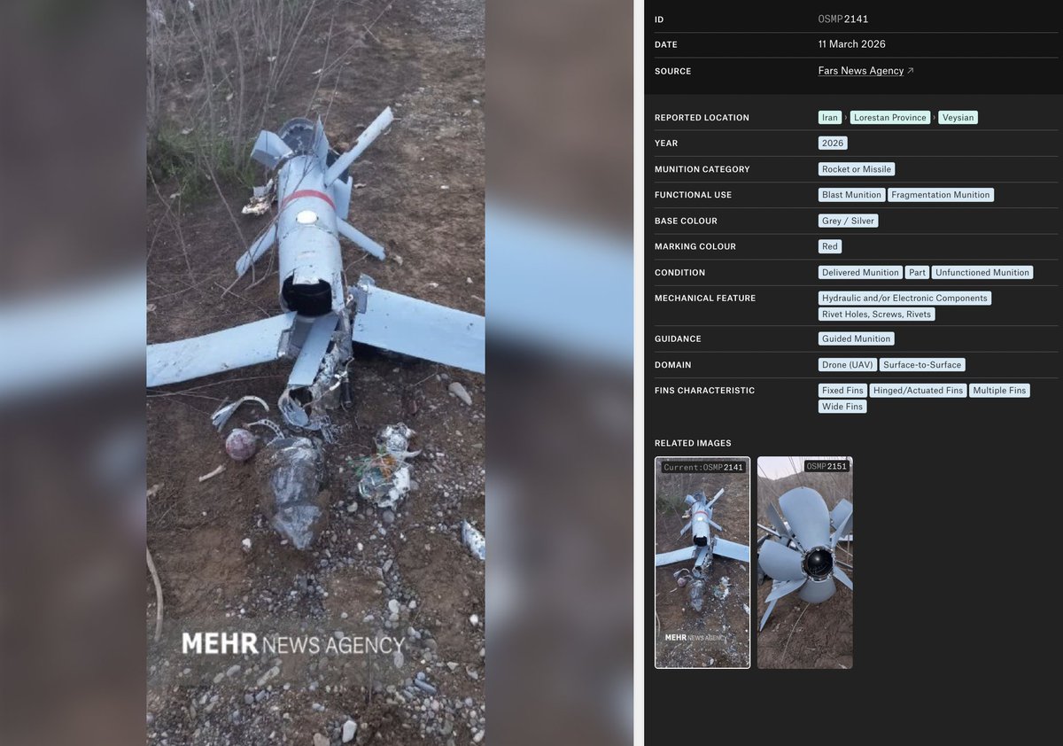 Open Source Munitions Portal tweet media